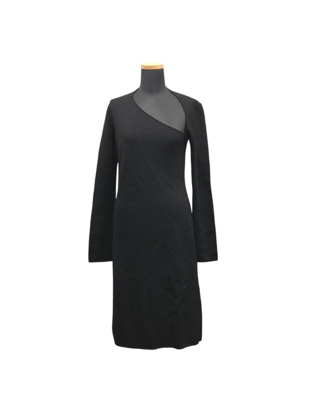 Bottega Veneta Cutout Dress Stretch Jersey Asymmetric Black 38